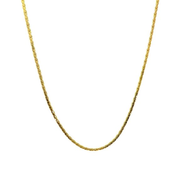 Vintage Long Chain Necklace Gold Tone Classic Minimalism Timeless Eve - Picture 3 of 6
